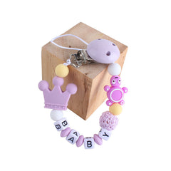 Pacifier Clip with Letters