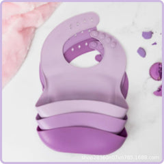 Baby Food-Grade Silicone Bib with Waterproof Design