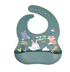 Silicone Bib - Waterproof and Easy Clean