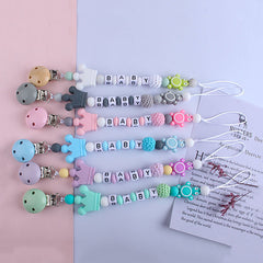 Pacifier Clip with Letters