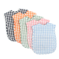 Chic Plaid Waterproof Baby Bib
