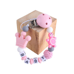 Pacifier Clip with Letters